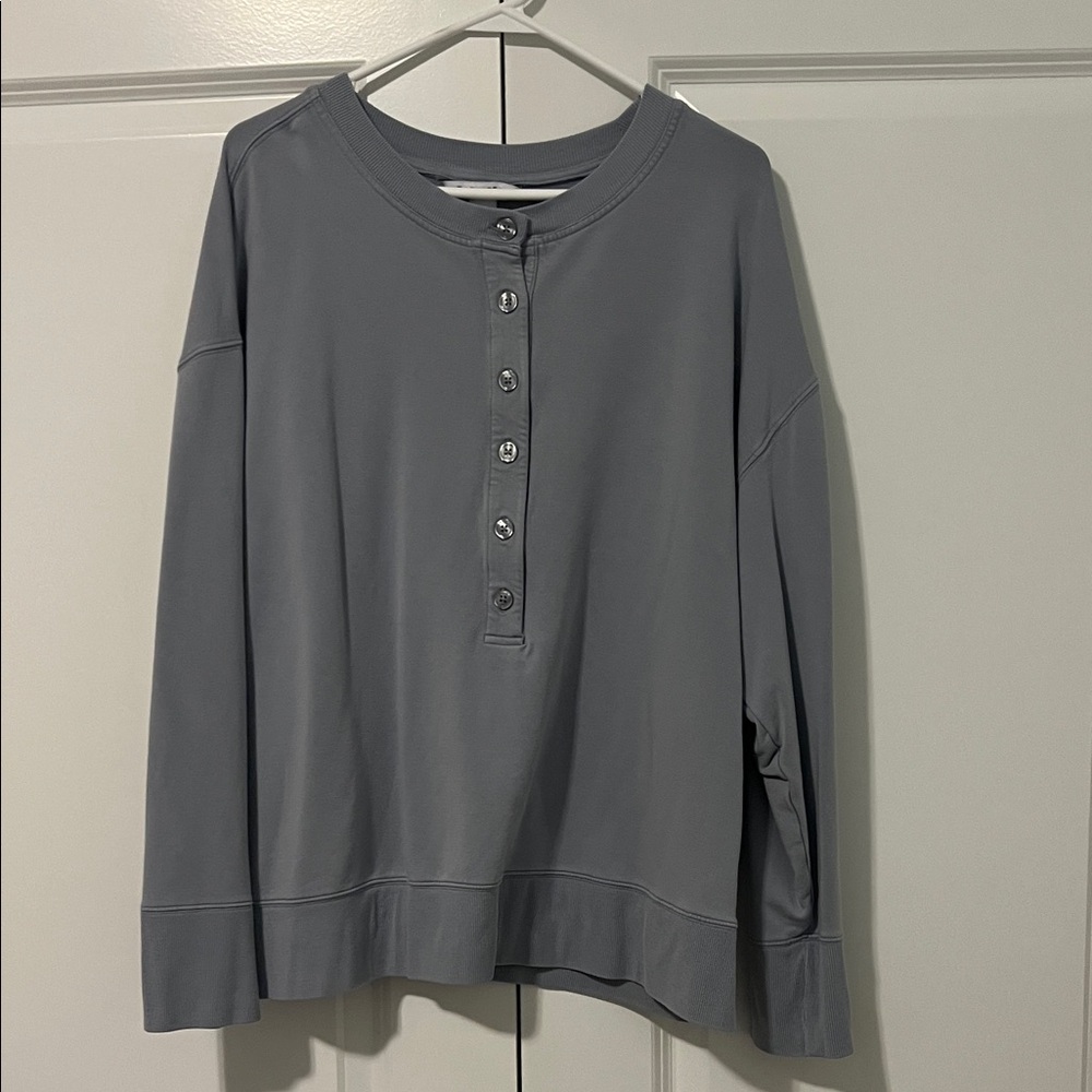 Athleta Light Gray Sweatshirt